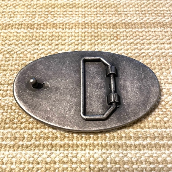 Vintage Oversized Circa Bronze Belt Buckle Raven Crow - Picture 2 of 3